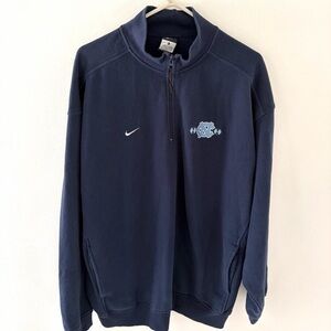 Nike UNC North Carolina Tarheels 1/4 Zip Sweater, Size: XL